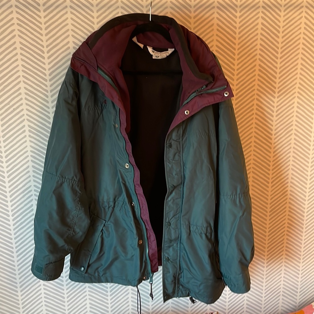 Vintage Columbia Parka Raincoat Versatile Men’s Jacket 🌲